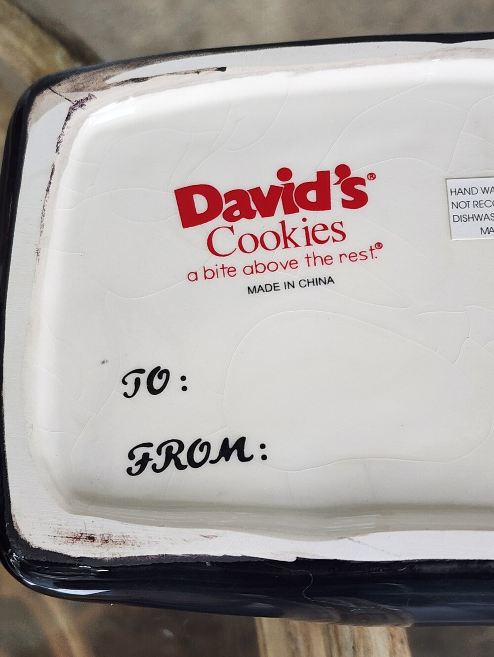 David's Cookies "Animal Print" With Ruby Jar, Ceramic Purse Cookie/Trinket Box - Picture 11 of 14